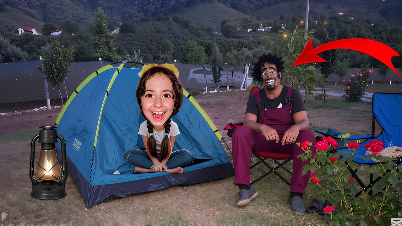 MASKELİ PEŞİMİZDE !! ESMA İLE ORMANDA ÇADIR KURDUK BAKIN NELER OLDU? 