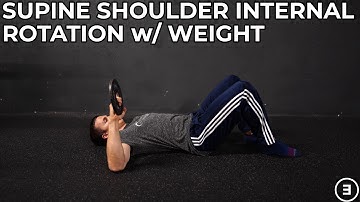 Supine Shoulder Internal Rotation with Weight