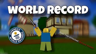 I Now Hold This WORLD RECORD inside of Blox Fruits..