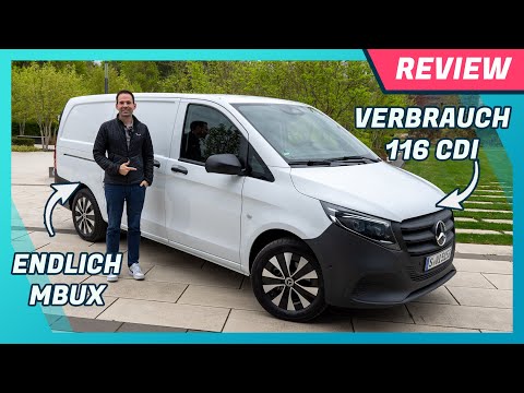 Mercedes Benz Vito 2024 (116 CDI) im Test: Endlich neues Cockpit, MBUX, Verbrauch \u0026 Assistenten