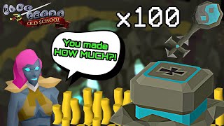 Using 100 Brimstone Keys in 1 GO!! Making Millions EASILY in OSRS Slayer