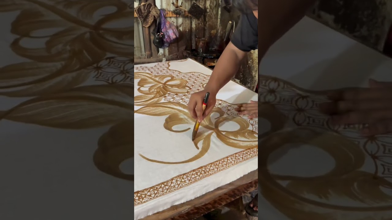 batik lukis abstrak