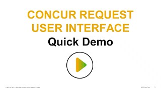 Concur Request - Interface de Usuário 2022