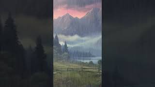 Unlock Sleep Bliss🌲Powerful Thunder & Rain in the Forest ❤️ - ASMR Sleep Aid 1.23 kHz #rain  #relax