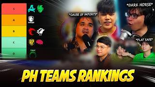 PH MLBB Personalities RANK the CURRENT Teams for MPL PH Season 17 | MPL PH S17 TEAMS TIER LIST