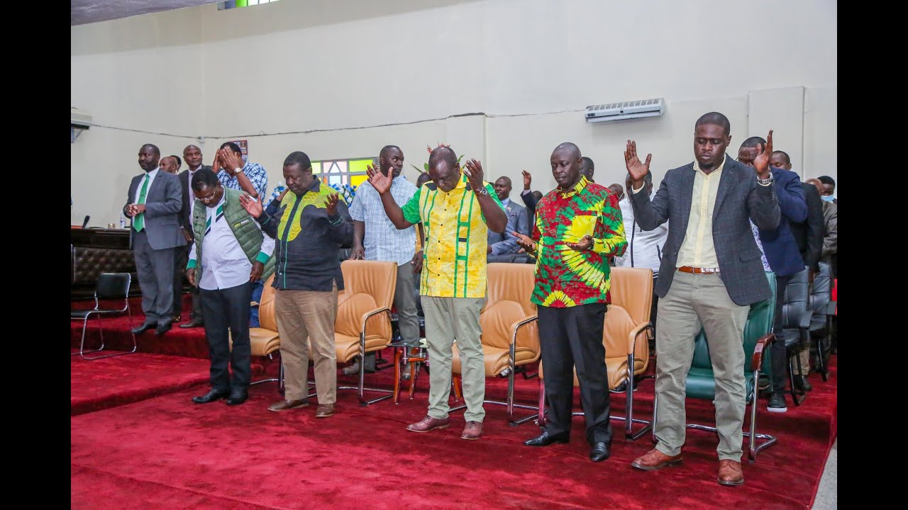 Ruto leads his team on a church Service at Jesus Winner Ministry ...