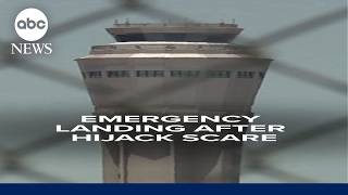 Emergency landing after hijack scare on plane