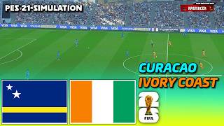 🔴LIVE - Curacao vs Ivory Coast | FIFA World Cup 2026 | PES 21 Football Simulation screenshot 4