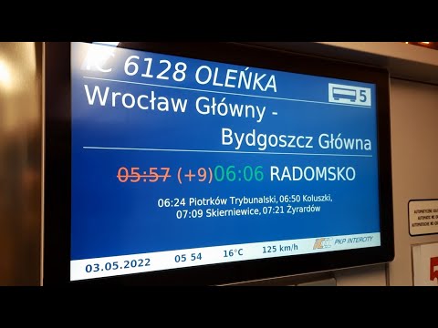 IC Oleńka - Wjazd do stacji Warszawa Zachodnia