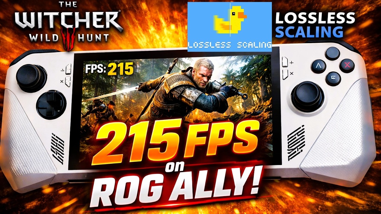 215 FPS on ASUS ROG Ally?! 🤯 The Witcher 3 with Lossless Scaling - YouTube