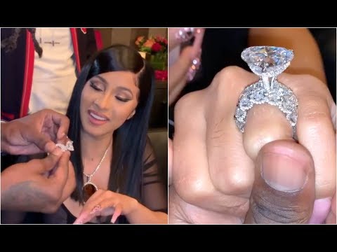 Video: Cardi B's Husband Gives Her A Giant Diamond