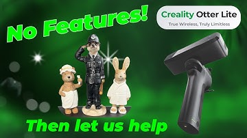 Creality Otter Lite 3D Scanner – How to Scan Featureless Objects (Remote Control Example)