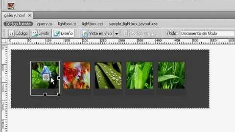 Como crear galeria de imagenes con Lightbox [Dreamweaver CS4]