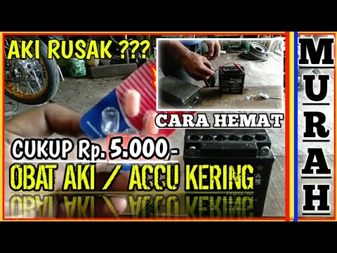 cara memperbaiki aki kering || cara memperbaiki accu