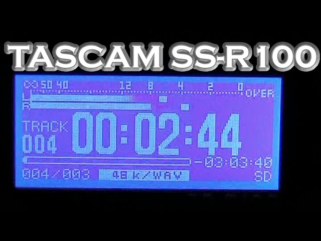 Tascam SS-R100 digital transfer - YouTube