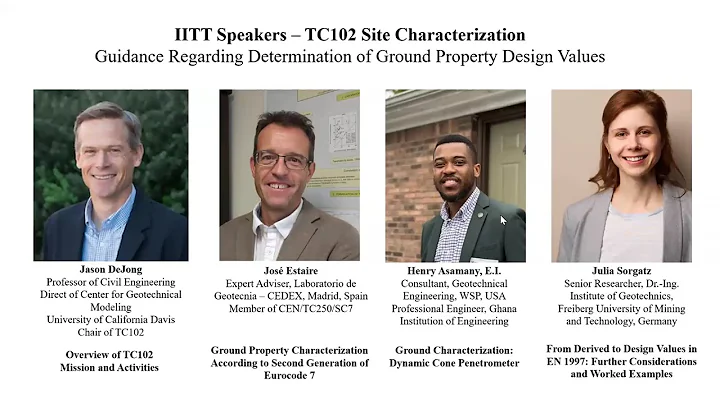 ISSMGE IIT Episode 27: Site Characterization (TC102)