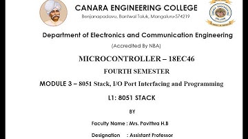 VTU MC 18ec46 M3 L1 stackin8051
