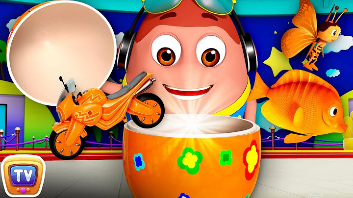 Kids Learn the Color Orange in a Ball Pit with Surprise Eggs - ChuChu TV Toddler Videos for Babies