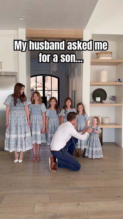 I understood the assignment 😅 #bigfamily #girlmom #girldad #couplegoals #genderreveal #surprise