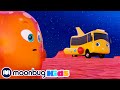 Rocket Bus Goes Space Exploring +More Super Buster Kids Cartoons @Moonbug Kids - Superheroes