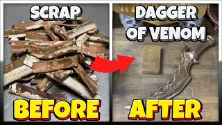 Dagger Of Venom From Dungeons & Dragons  Cast In Aluminium Bronze - Home Made Furnace - Molten Metal