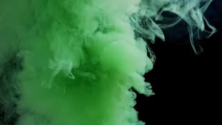 Blue And Green Smoke Rising Stock Video