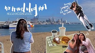 new zealand travel vlog #1: going around auckland with my best friend, bungy jumping n more !