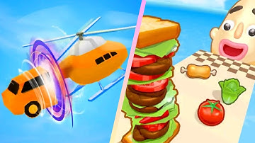 Shape Shifting Vs Sandwich Runner - All Levels New Update GamePlay Walkthrough Android,Ios (Part 2)