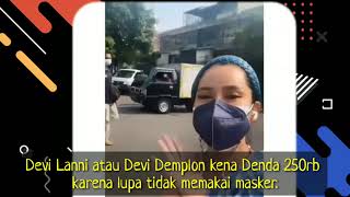 Artis Devi Demplon Kena Denda Gak Pake Masker