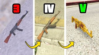 AK-47 in GTA Games (Evolution)