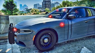 Playing GTA 5 As A POLICE OFFICER Highway Patrol| GTA 5 Lspdfr Mod| Live