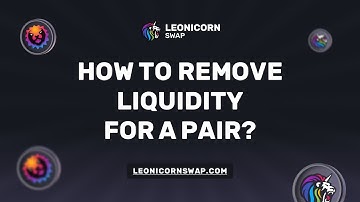 How to remove liquidity for a pair?