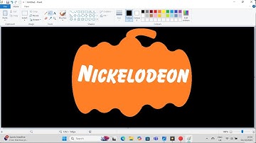 How to draw a Halloween Nickelodeon logo using MS Paint | How to draw on your computer