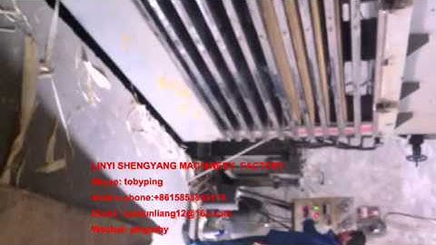 multi layer laminating hot press machine for 3mm MDF with teak veneer 1