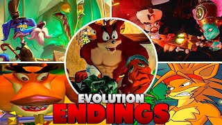 Evolution of Endings in Crash Bandicoot Games