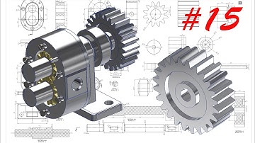 Học inventor cơ bản: Vẽ bơm bánh răng bằng inventor - Part 15