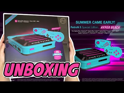 Hyperkin RetroN 5 Console Hyper Beach Edition Unboxing