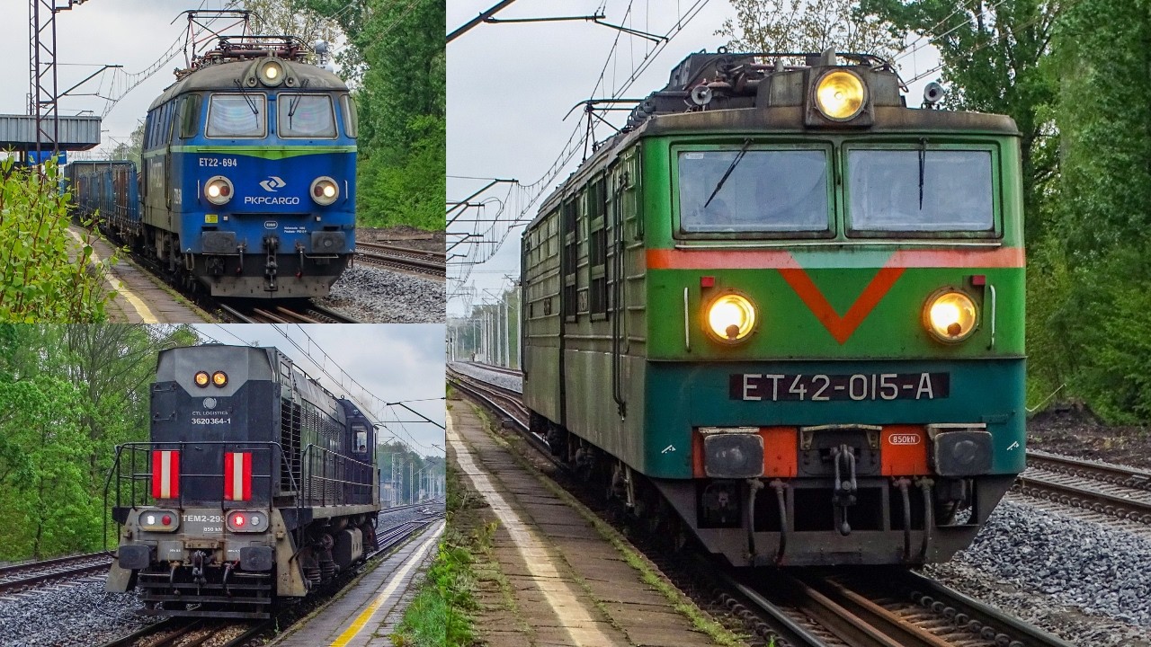 ET42-015 PKP Cargo, TEM2 i SM42 CTL Logistics, 388 065 PCC Intermodal i inni | Bytom Północny