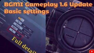 Focal length adjustment || BGMI tips and tricks || Full Guide || 1.6 Update || Basic settings ||