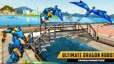 Flying Robot Car Transform - Police Robot Game & Flying Robots#temugamer