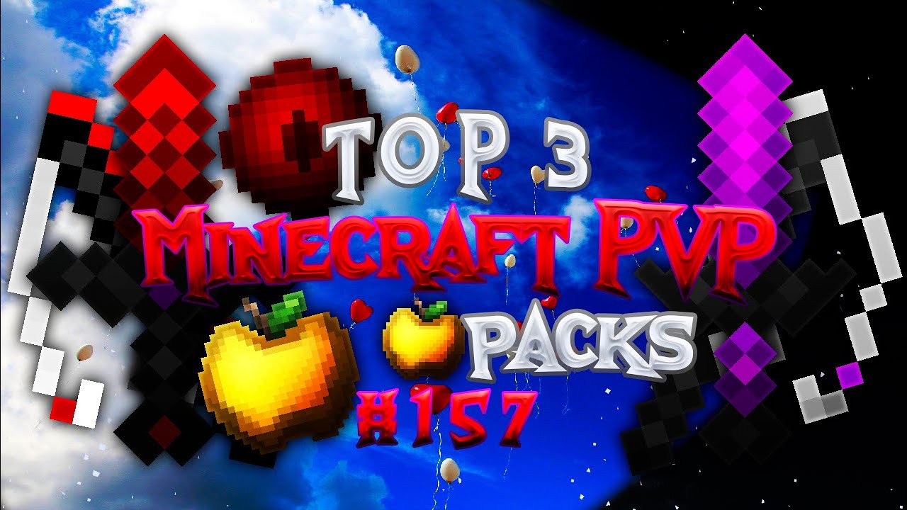 TOP 3 BEST MINECRAFT PVP TEXTURE PACKS #157 [1.7/1.8] - YouTube