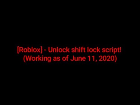 Roblox Shift Lock Script In Description Working June 11 2020 Youtube - shift lock script roblox pastebin
