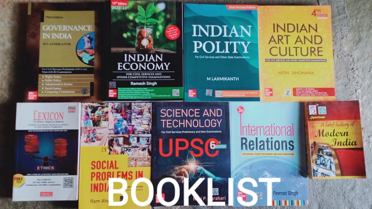 UPSC ALL STANDARD BOOKS.🤩🤩🤩🤩. Standard books for upsc. YouTube
