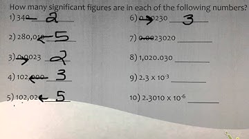 Significant figures practice
