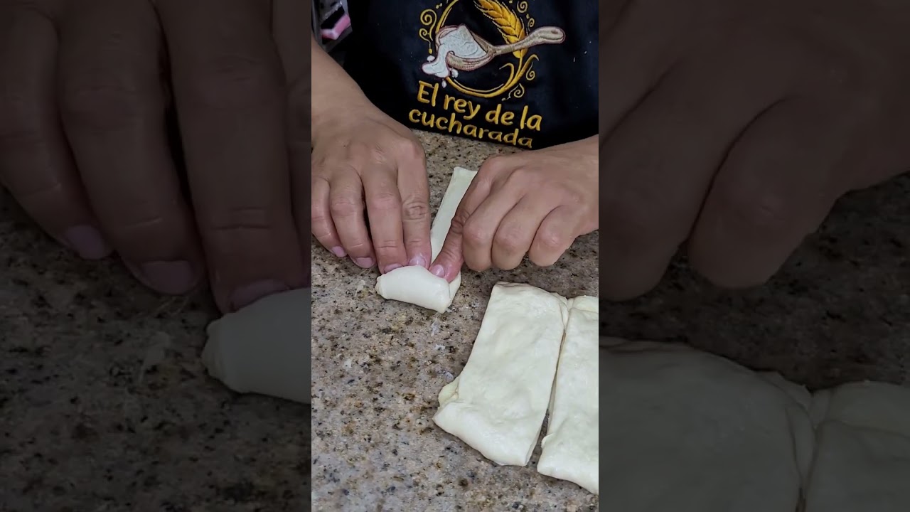 5 ENROLLADOS CROCANTES = 5 CUCHARADAS DE HARINA