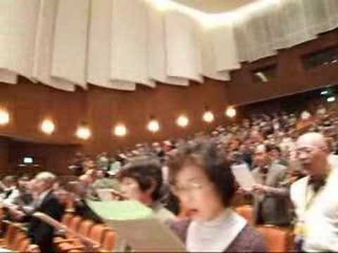 「仰げば尊し」大合唱