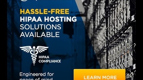 HIPAA Compliant Web Hosting