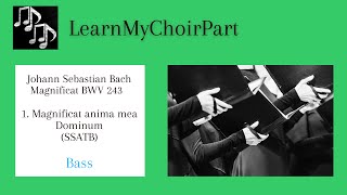 Magnificat - J.s. Bach - Magnficat Anima Mea Dominum Ssatb - B Practice Track