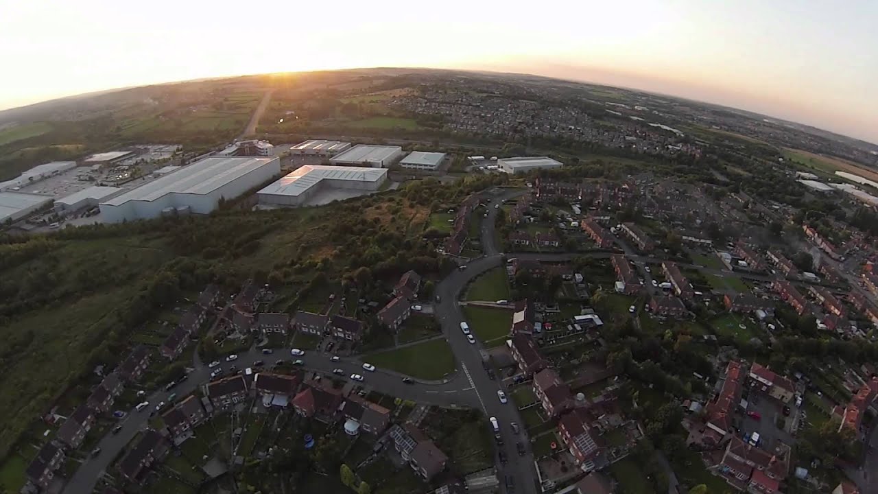 Quadcopter view of Brampton from the air