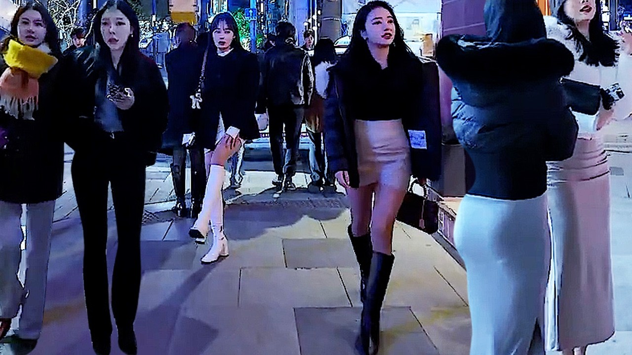 [4K Apgujeong Rodeo Street 😎😎😎] Gangnam Apgujeong  Street, which is full of beautiful Gangnam beauty